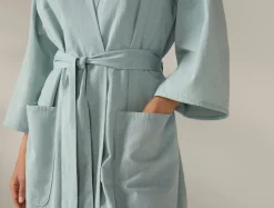 New Coyuchi Women's Isla Organic Cotton Robe