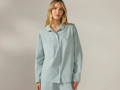 Fashion Coyuchi Women's Isla Organic Cotton Long Sleeve Pajama Set