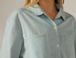 Fashion Coyuchi Women's Isla Organic Cotton Long Sleeve Pajama Set