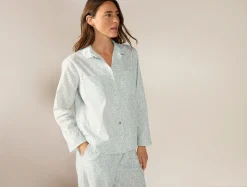 Fashion Coyuchi Women's Isla Organic Cotton Long Sleeve Pajama Set