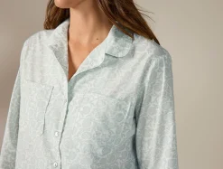 Fashion Coyuchi Women's Isla Organic Cotton Long Sleeve Pajama Set