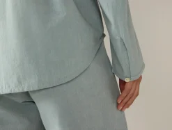 Fashion Coyuchi Women's Isla Organic Cotton Long Sleeve Pajama Set