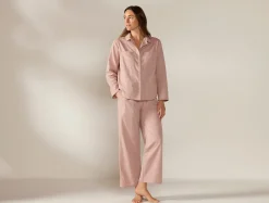 Fashion Coyuchi Women's Isla Organic Cotton Long Sleeve Pajama Set