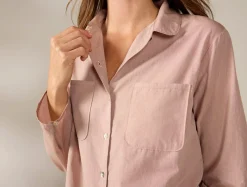 Fashion Coyuchi Women's Isla Organic Cotton Long Sleeve Pajama Set