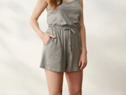 Discount Coyuchi Women's Solstice Organic Short Romper