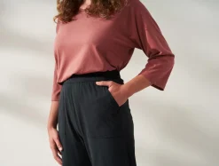 Sale Coyuchi Women's Solstice Organic Wide Leg Crop Pants
